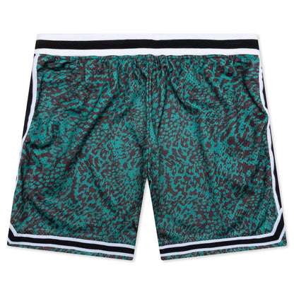 Game Shorts Turquoise Leopard