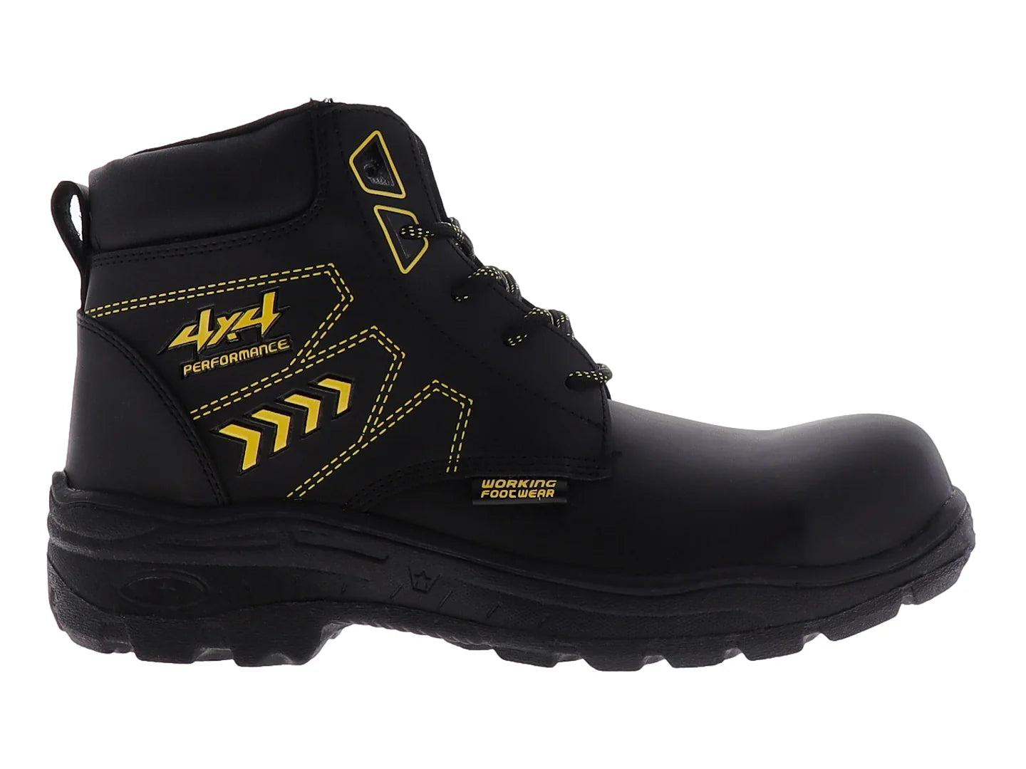 Botas 4X4 Negro con Amarillo para Hombre