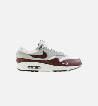 Air Max 1 Wolf Grey Mens Lifestyle Shoe White Brown