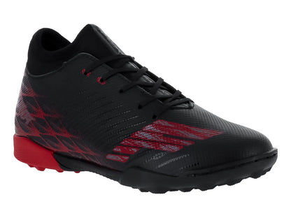 Tenis de Fútbol Furia Negro con Rojo para Niño