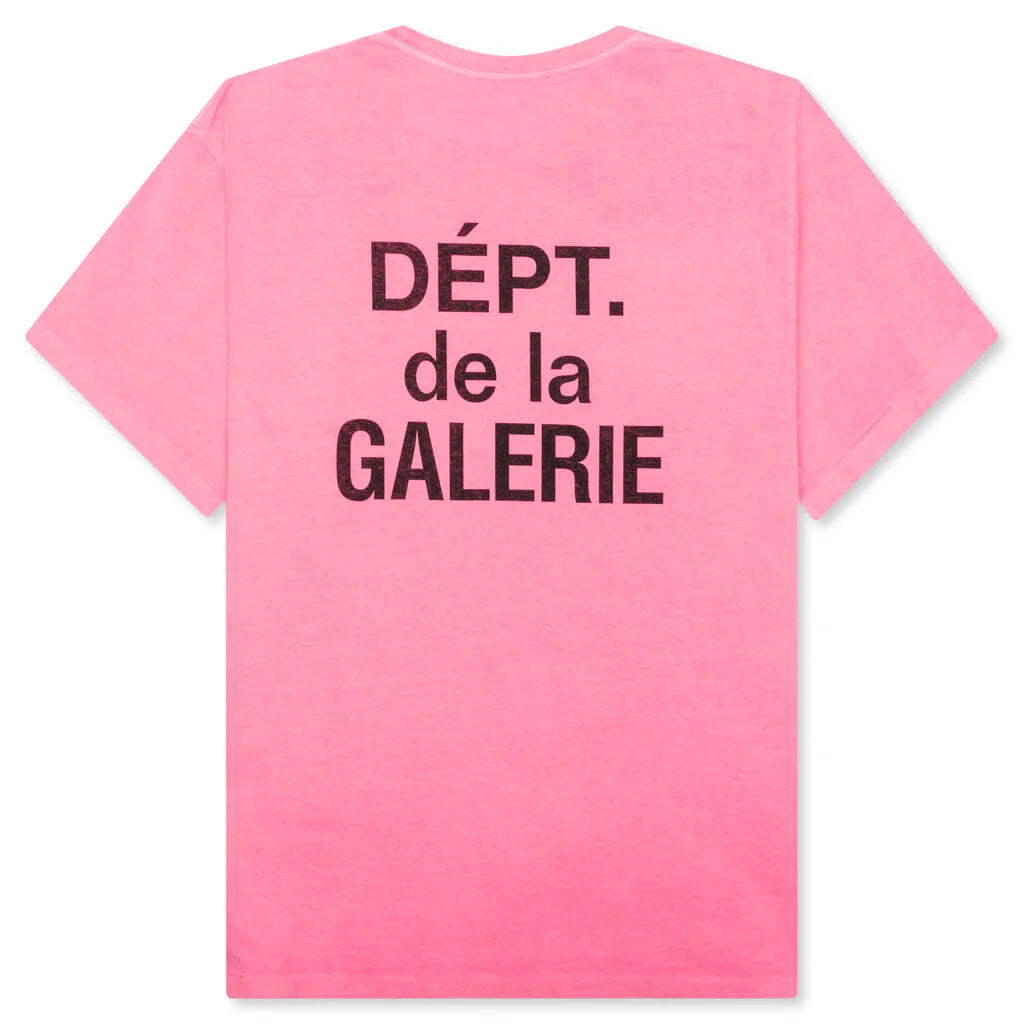 French Tee Fluorescent Pink