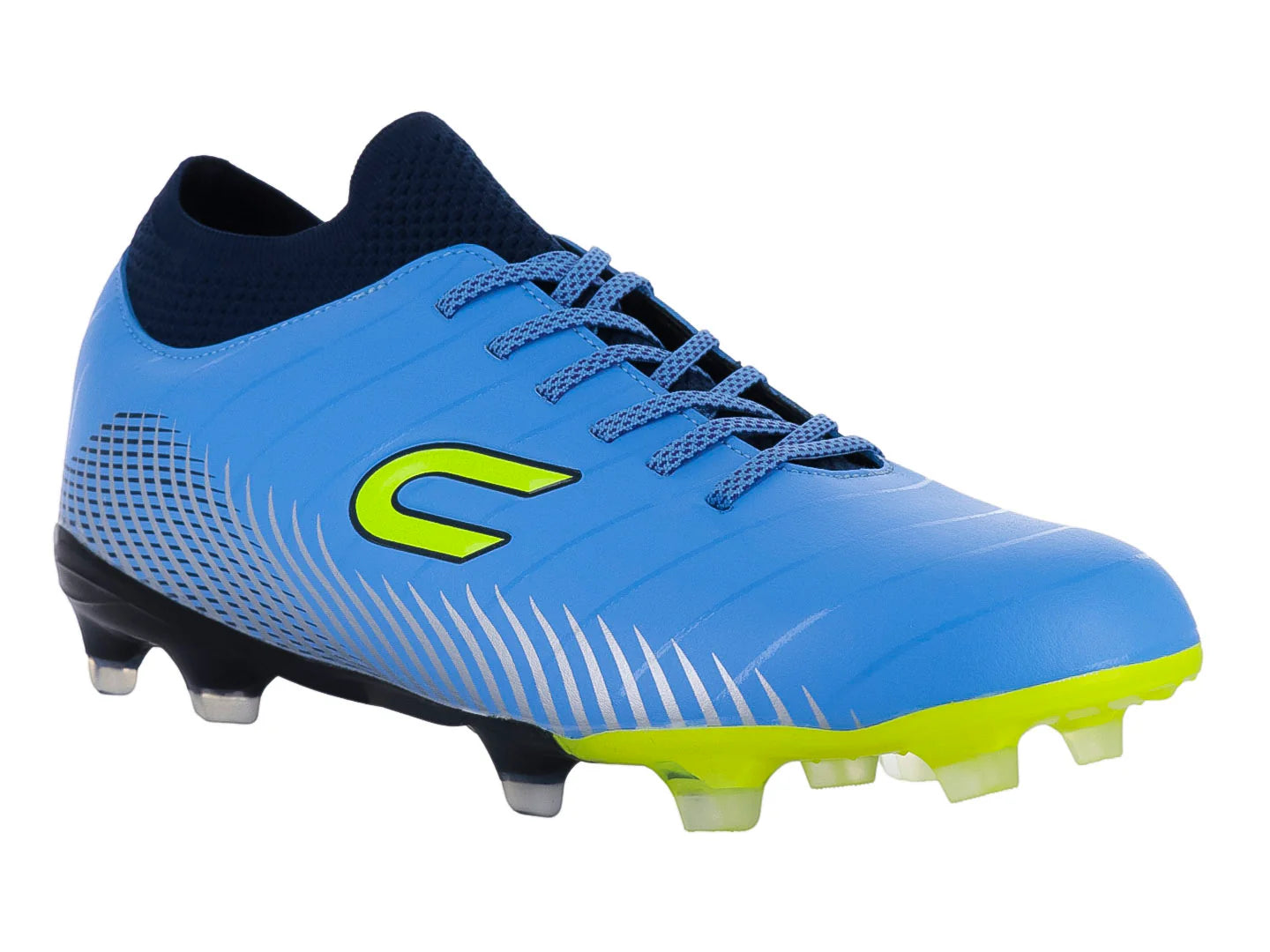 Tenis de Fútbol COURT Celeste y Marino para Hombre