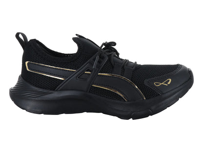 Tenis Andrax Negro con Oro para Mujer