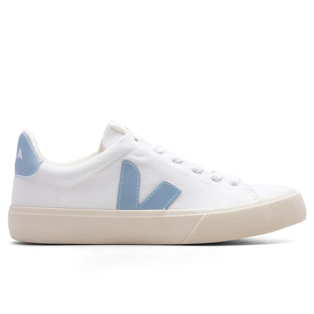 Womens Campo Canvas White Steel