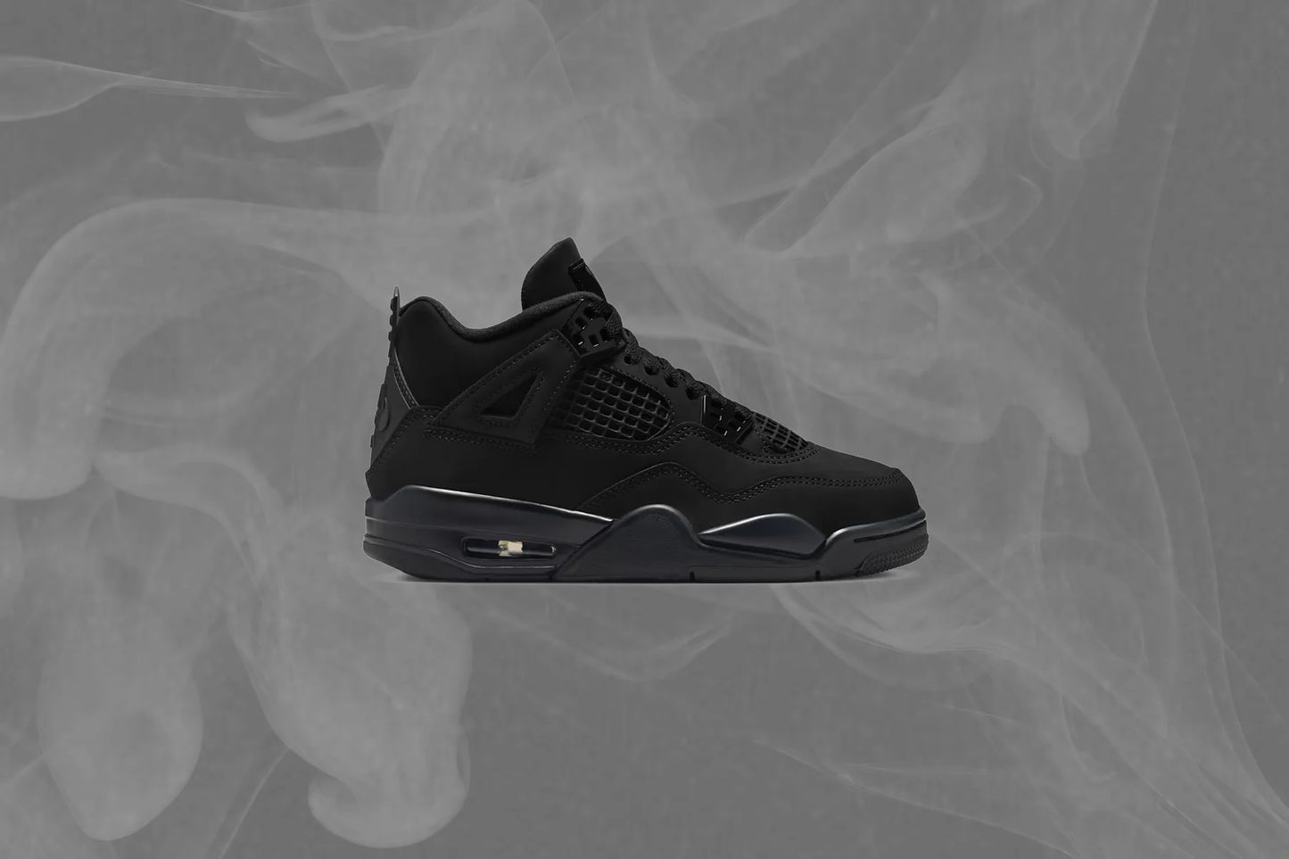Air Jordan 4 Retro Black Cat GS Black Light Graphite