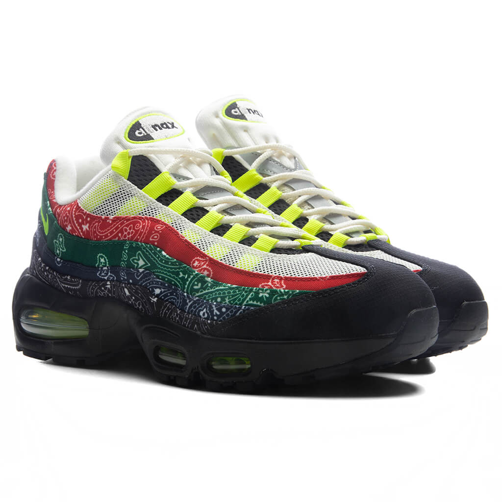Air Max 95 Big Bubble Sail Volt University Red Sport Green