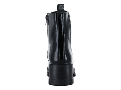Botines Luna Rosa de Charol Negro para Mujer