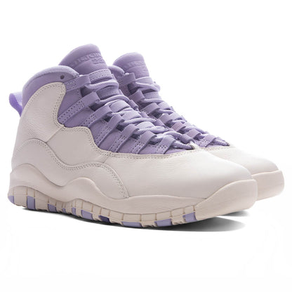 Womens Air Jordan 10 Retro Hydrangeas Chalk Wild Grape Hydrangeas