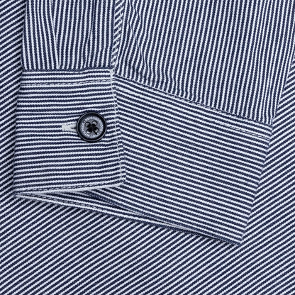 Classic Work L S Pullover Shirt Indigo