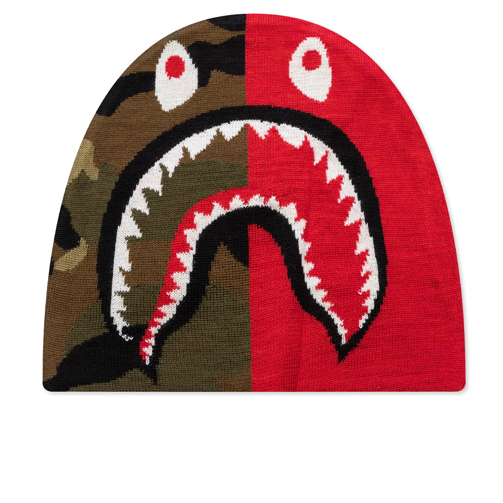 1st Shark Knit Cap Red