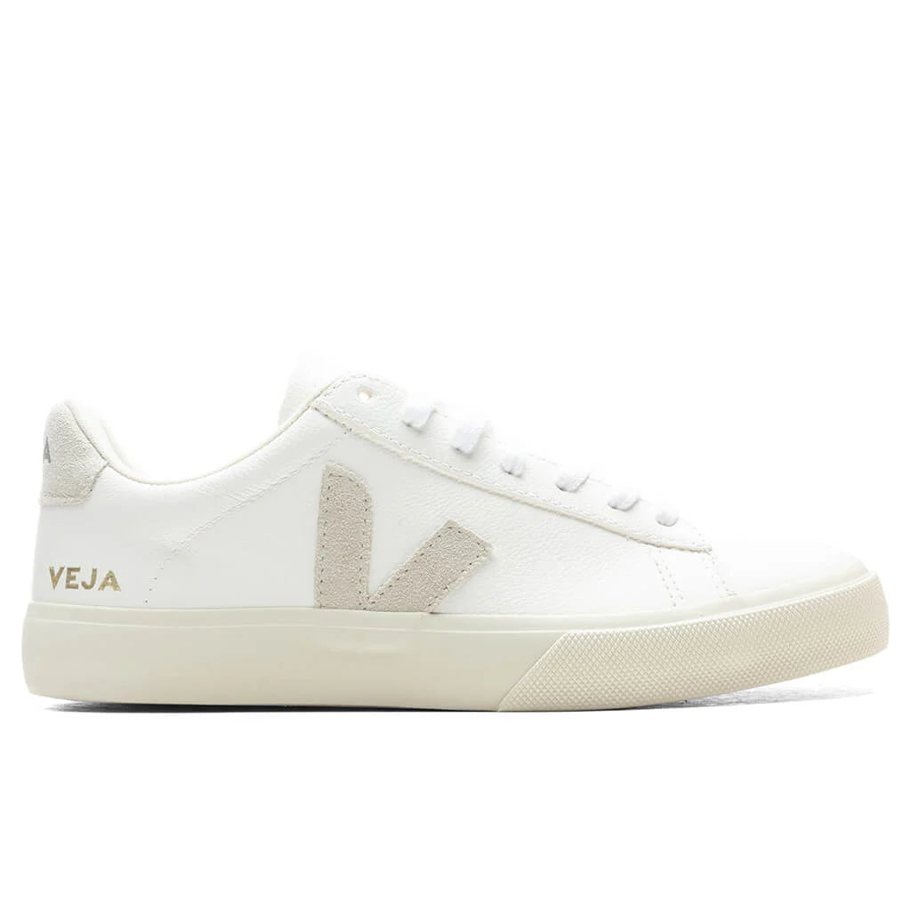 Womens Campo Chromefree Extra White Natural Suede