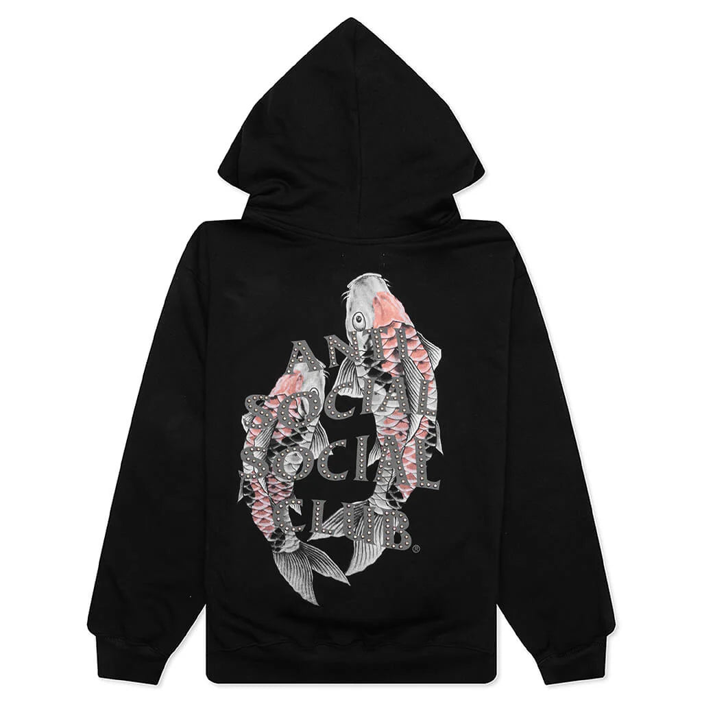Studded Mind Games Hoodie Black