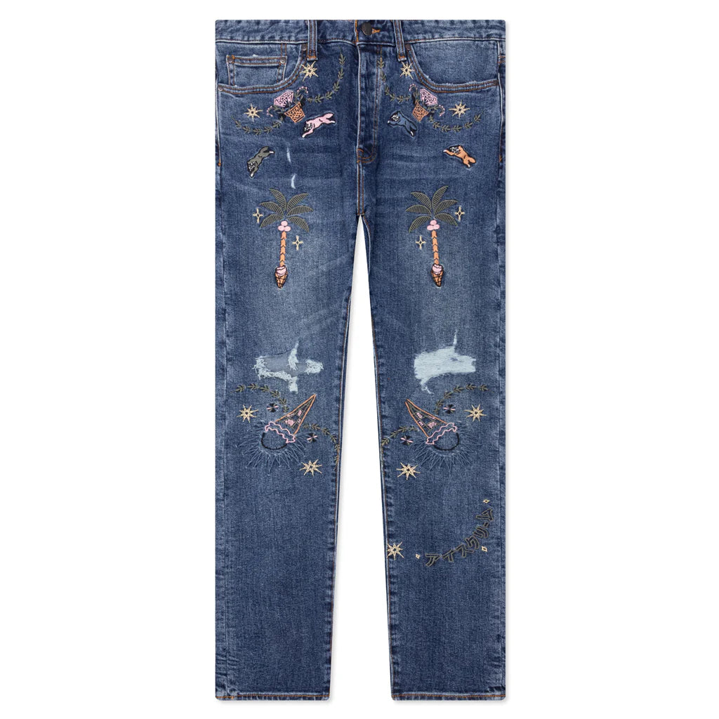 The Drums Chocolate Fit Jeans Whipcream