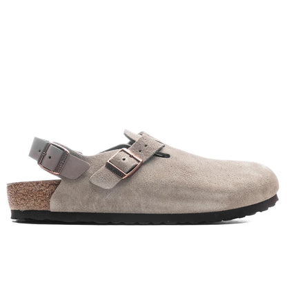 Narrow Tokio Suede Leather Taupe