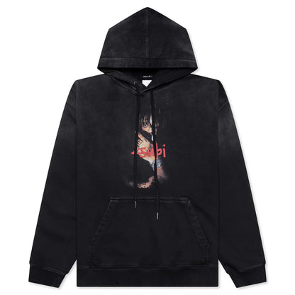 999 Juice Wrld Biggie Hoodie Jet Black Fade