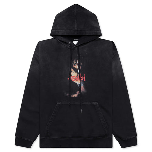 999 Juice Wrld Biggie Hoodie Jet Black Fade