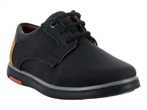 Zapatos Germany Nubuck Negro Amarillo para Niño