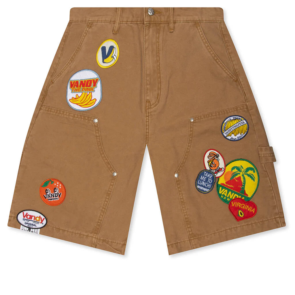Fruit Patch Canvas Shorts Washed Tan