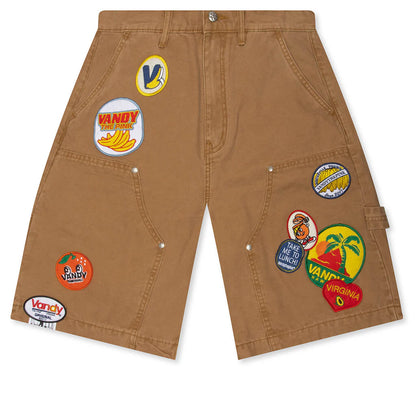 Fruit Patch Canvas Shorts Washed Tan