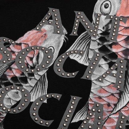 Studded Mind Games Hoodie Black