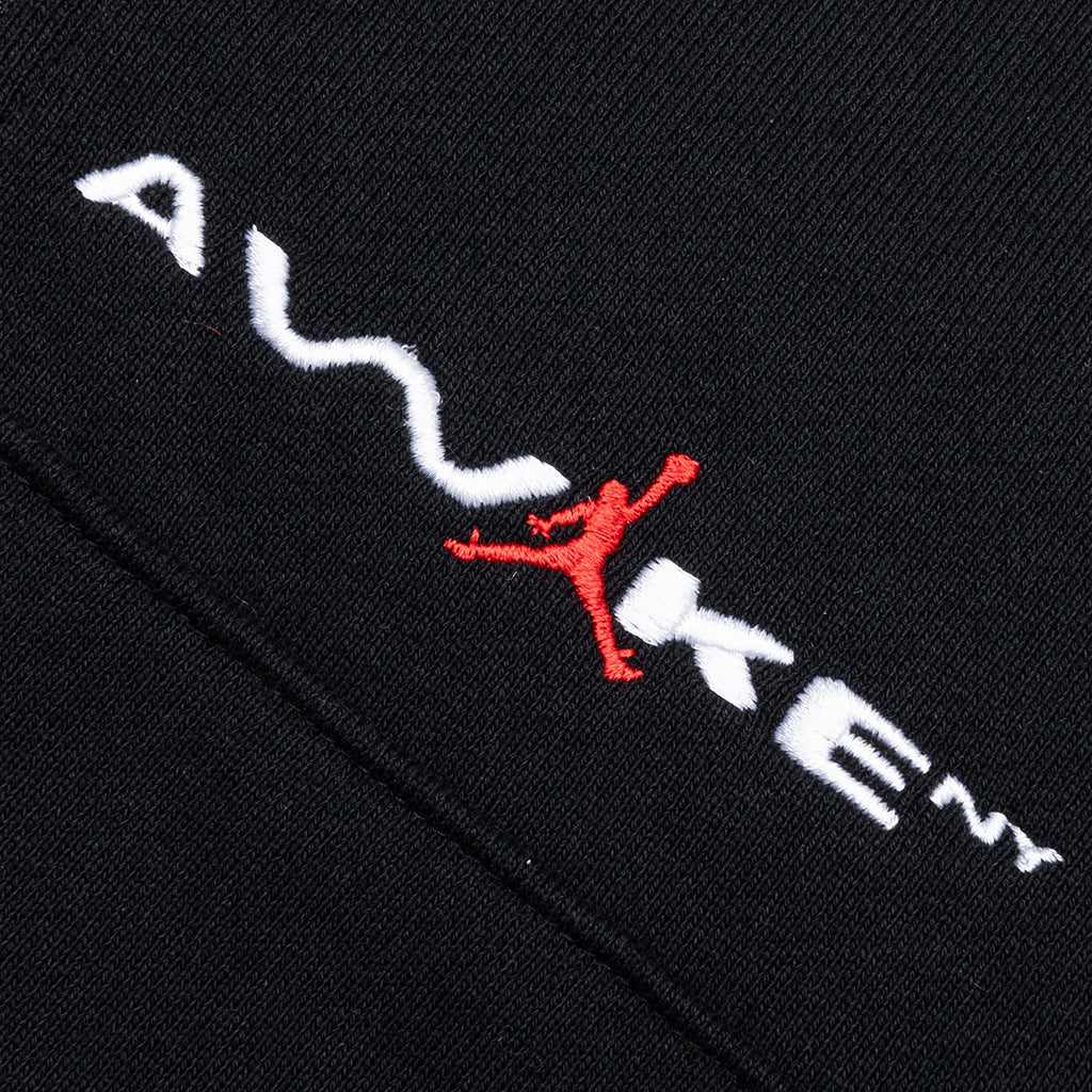 Jordan x Awake NY Full Zip Fleece Hoodie Black University Red