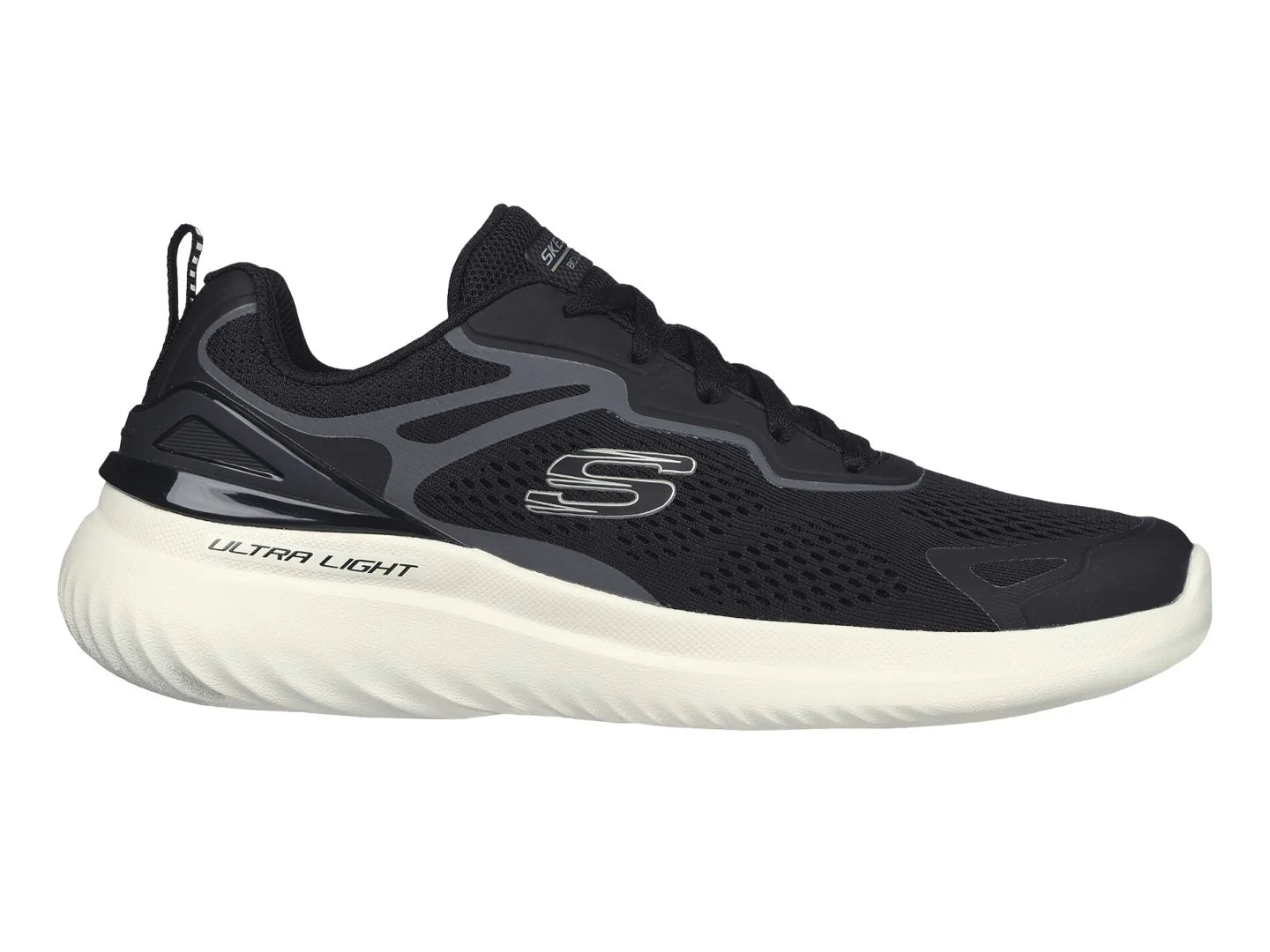 Skechers Tenis Negro y Gris para Hombre