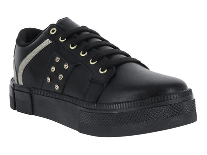 Tenis Andrax Negros de Plataforma para Mujer