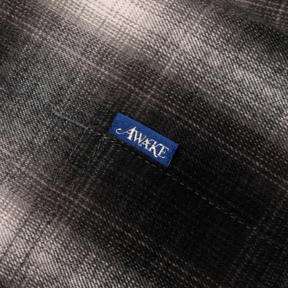 Brushed Flannel Shirt Jacket Green Multi