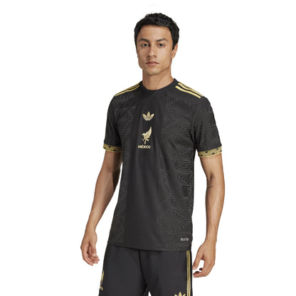 adidas Mens Mexico Gold Jersey 25 Black