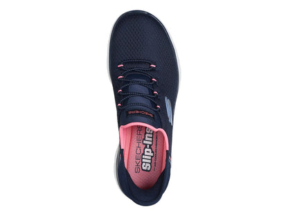 Tenis Skechers Summits Azul Marino y Rosa para Mujer