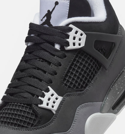 Air Jordan 4 Retro Fear Mens Lifestyle Shoe Black White Anthracite Black Pure Platinum Limit One Per Customer