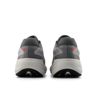 Men's Fresh Foam X 880v15 in Slate Grey with Reflection and Urgent Red