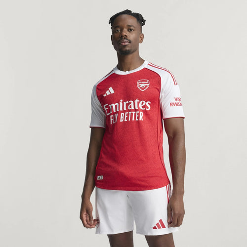 adidas Mens Arsenal Home Authentic Jersey 25 26 Scarlet White