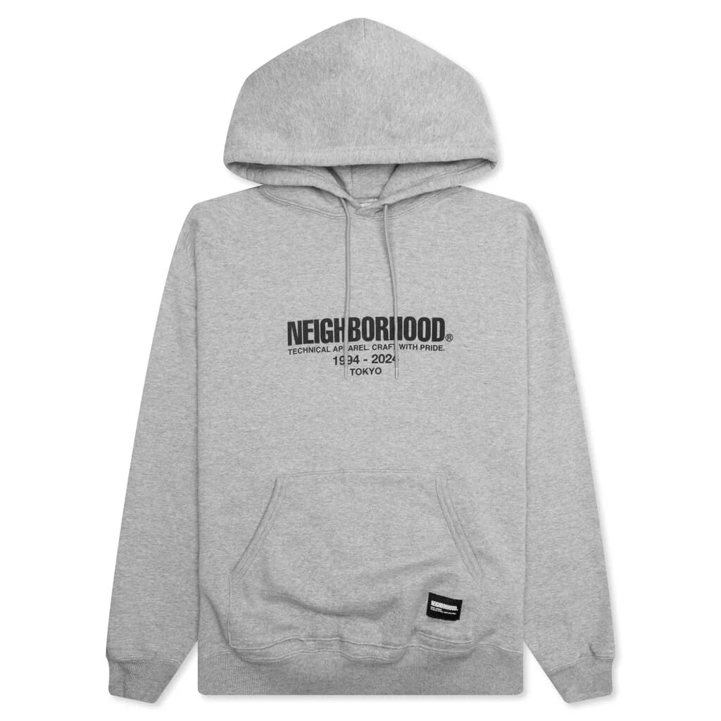 Classic Sweat Parka L S Grey