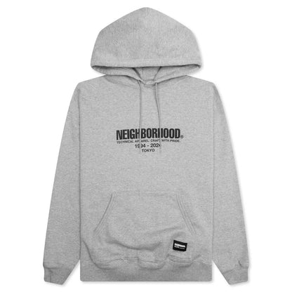 Classic Sweat Parka L S Grey