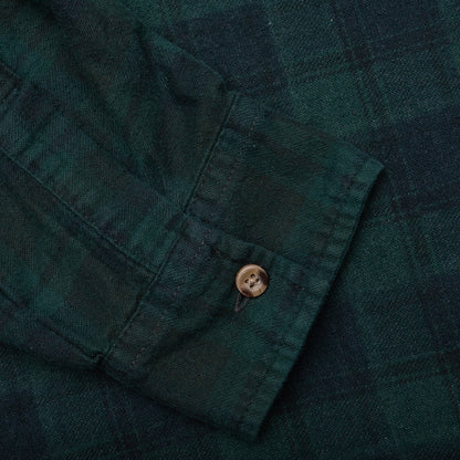 Over Dyed Ribbon Wide Shirt Green