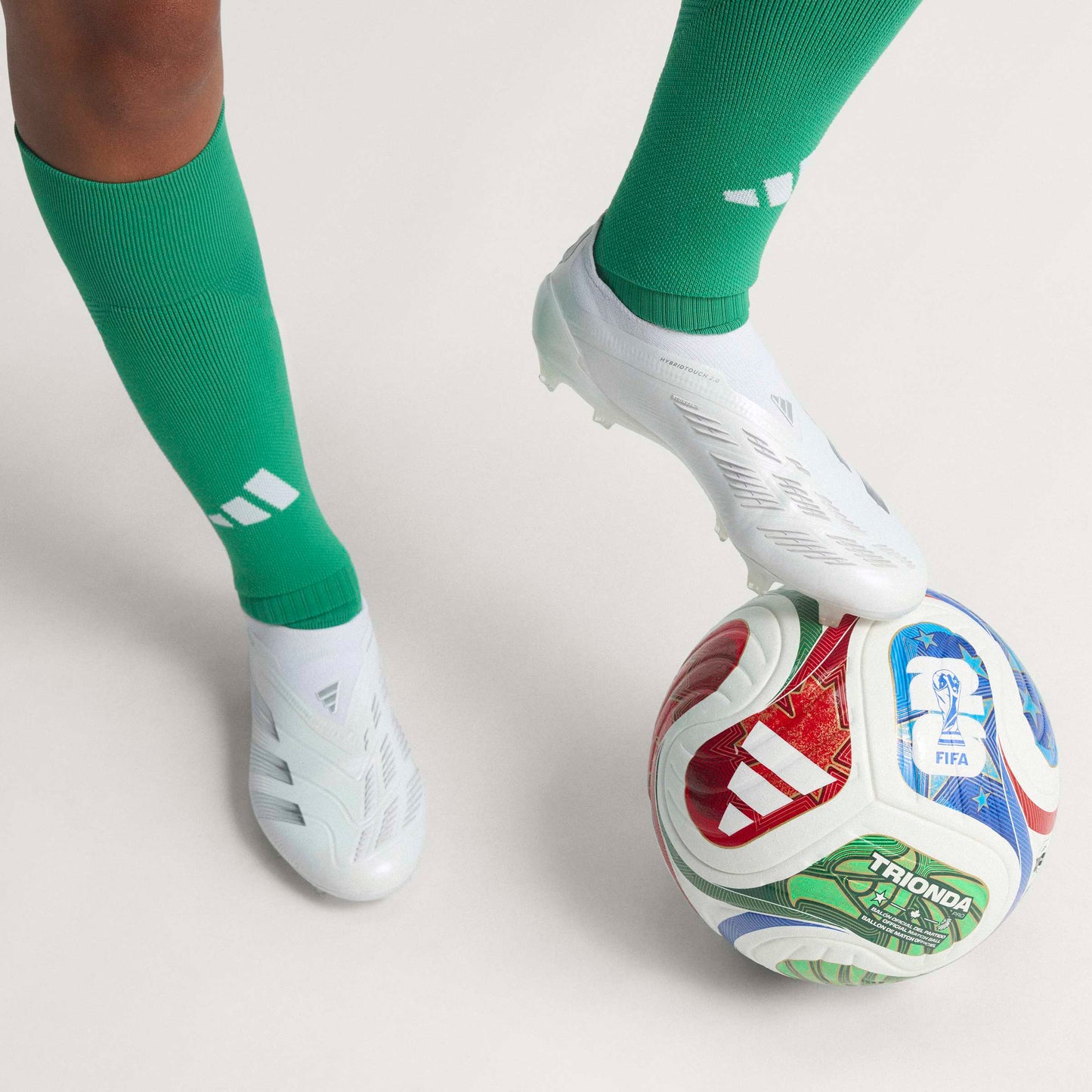 adidas FIFA World Cup 26 Trionda Pro Soccer Ball White Blue Red