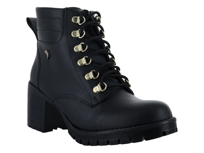 Botines Luna Rosa Negros para Mujer