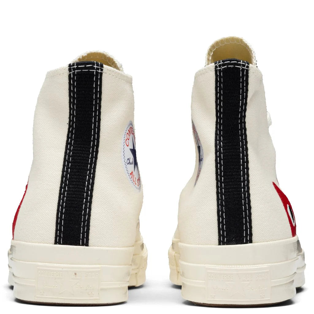 Converse x Comme Des Garcons PLAY All Star Chuck 70 Hi White