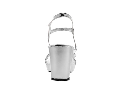 Zapatillas Sary Plata Espejo para Mujer