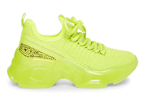 Tenis Steve Madden Jmaxima Amarillo Neón para Niña