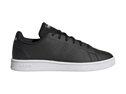 Tenis Adidas Advantage Base Negro con Rosa para Mujer