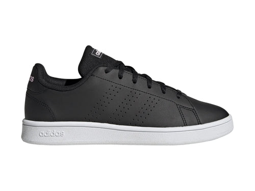 Tenis Adidas Advantage Base Negro con Rosa para Mujer