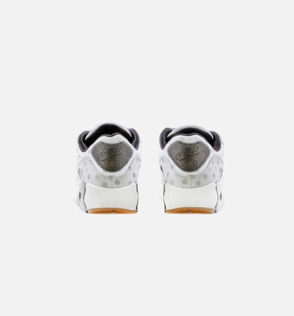 Air Max 90 White Polka Mens Lifestyle Shoe Gray White