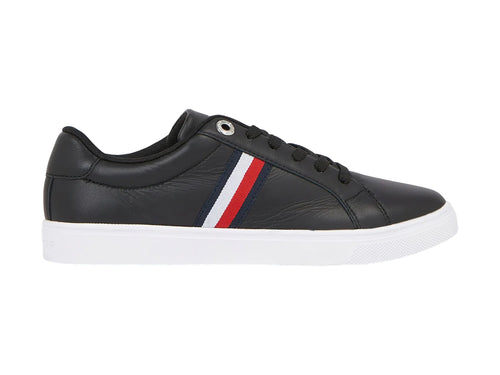 Tenis Tommy Hilfiger Essential Stripes Negro para Mujer