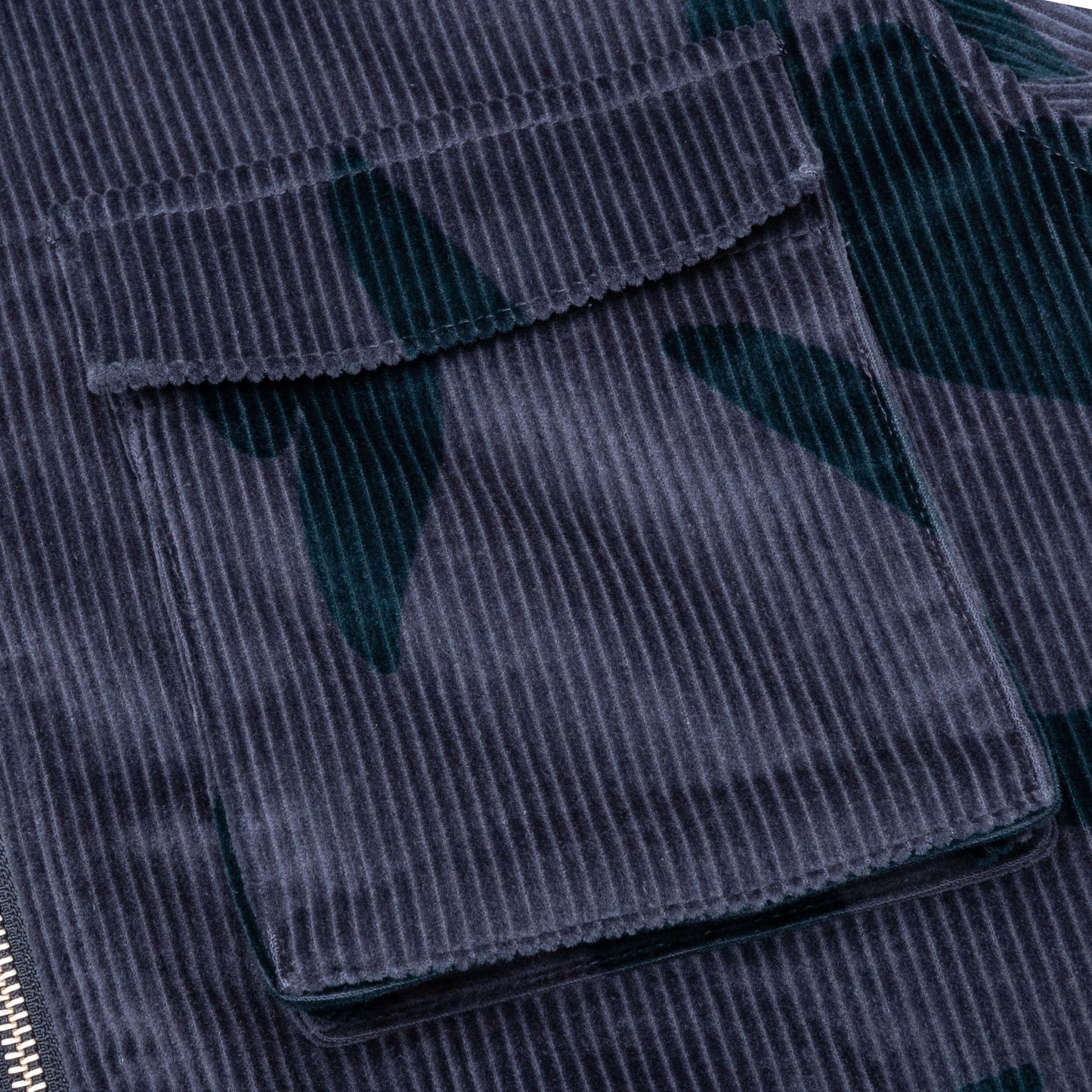 Clipped Wings Shirt Jacket Greyish Blue