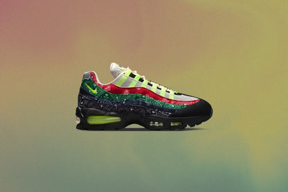 Air Max 95 Big Bubble Sail Volt University Red Sport Green