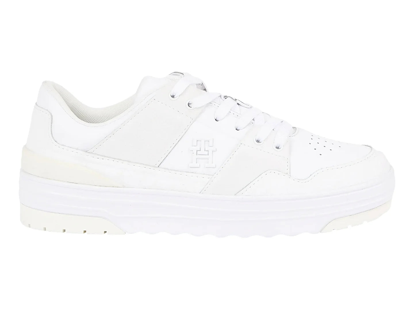 Tenis Tommy Hilfiger TH Lo Basket Blancos para Mujer
