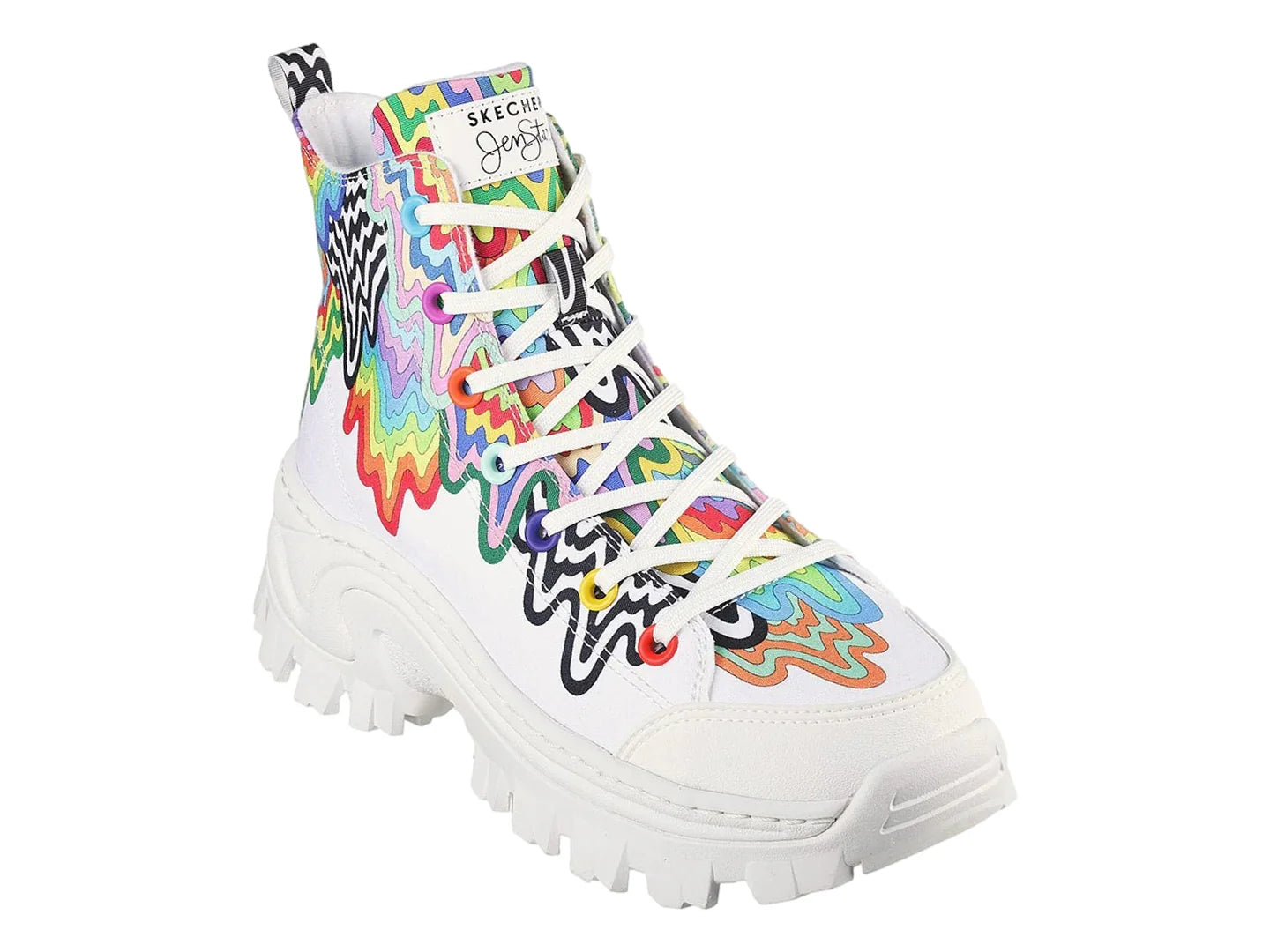 Tenis Skechers Street Jen Stark Blanco Multicolor para Mujer