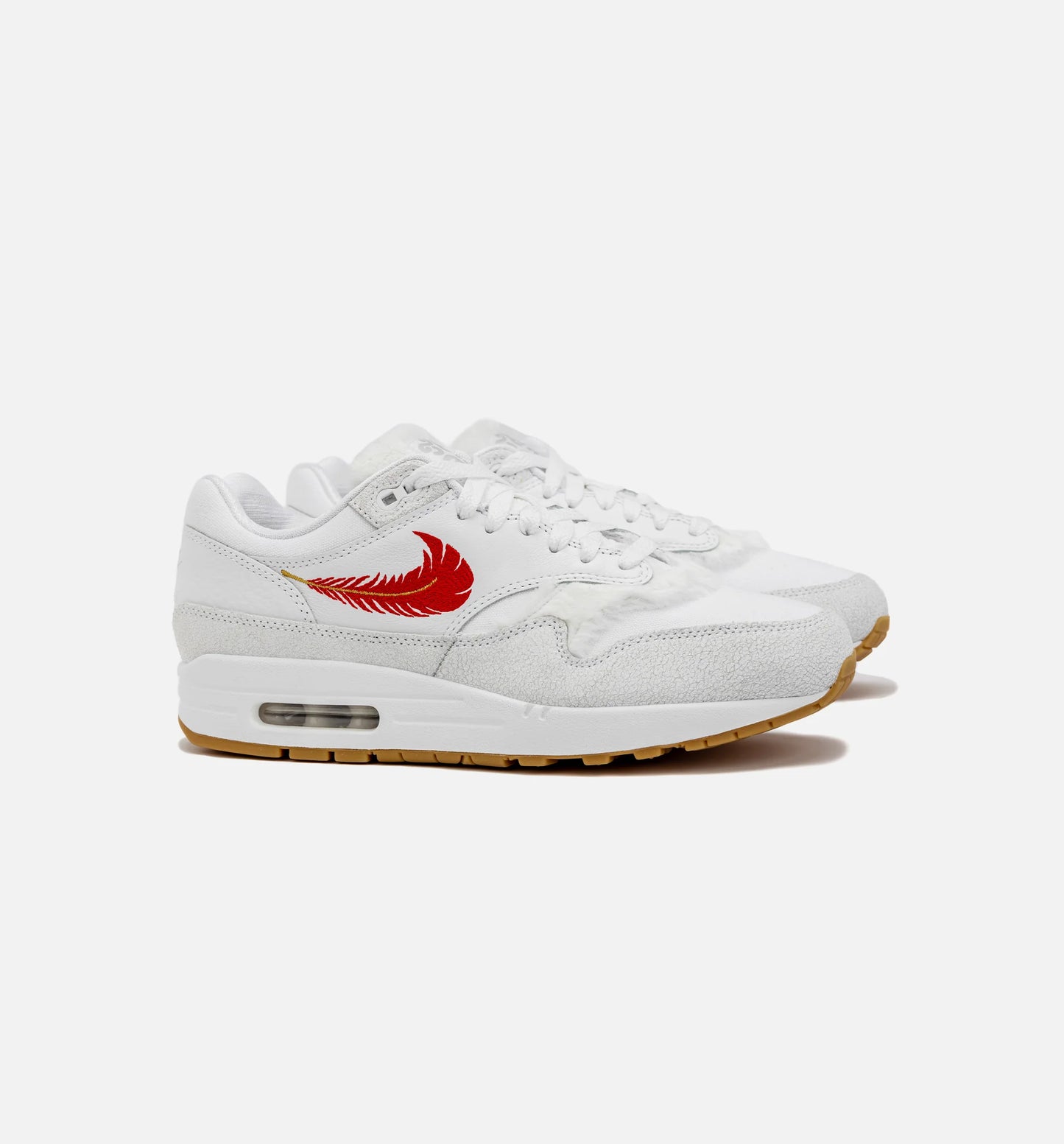 Air Max 1 The Bay Mens Lifestyle Shoe White Red